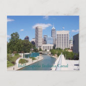 Indianapolis Indiana Canal Briefkaart (Voorkant)