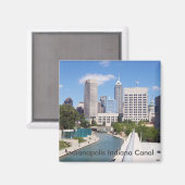 Indianapolis Indiana Canal Magneet (Voorkant / Achterkant)