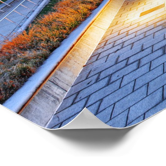 Indianapolis, Indiana, Canal Walk Poster (Hoek)