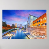 Indianapolis, Indiana, Canal Walk Poster (Voorkant)