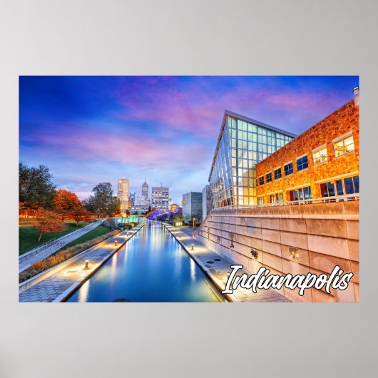 Indianapolis, Indiana, Canal Walk Poster (Voorkant)