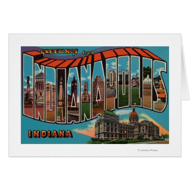 Indianapolis, Indiana (Capital Building) (Voorkant Horizontaal)