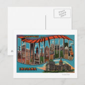 Indianapolis, Indiana (Capital Building) Briefkaart (Voorkant / Achterkant)