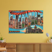 Indianapolis, Indiana (Capital Building) Canvas Afdruk (Insitu (Woonkamer))