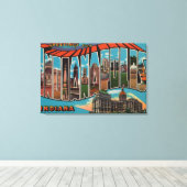 Indianapolis, Indiana (Capital Building) Canvas Afdruk (Insitu (Houten vloer))