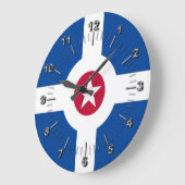 Indianapolis (Indiana) flag Large Clock Grote Klok (Hoek)