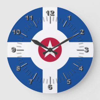 Indianapolis (Indiana) flag Large Clock Grote Klok