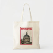 Indianapolis, Indiana foto van de hoofdstad koepel Tote Bag (Voorkant)