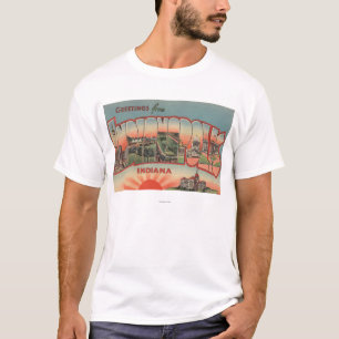 Indianapolis, Indiana - grote lettertjes 2 T-shirt