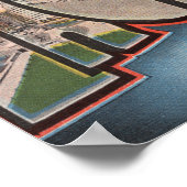 Indianapolis, Indiana - grote lettertjes 4 Poster (Hoek)