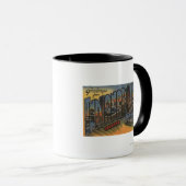 Indianapolis, Indiana - grote lettertjes Mok (Voorkant rechts)