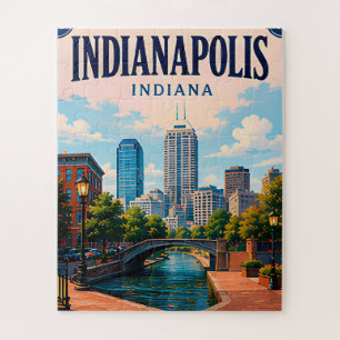 🏁 Indianapolis Indiana Herinnering Vanuit het Cen Legpuzzel