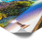 Indianapolis, Indiana, in de vroege avond Poster (Hoek)