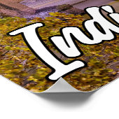 Indianapolis, Indiana, in de vroege avond Poster (Hoek)