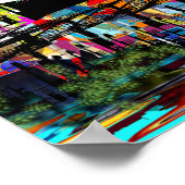 Indianapolis, Indiana in graffiti Poster (Hoek)