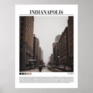 Indianapolis - Indiana ( Indy - Verenigde Staten ) Poster