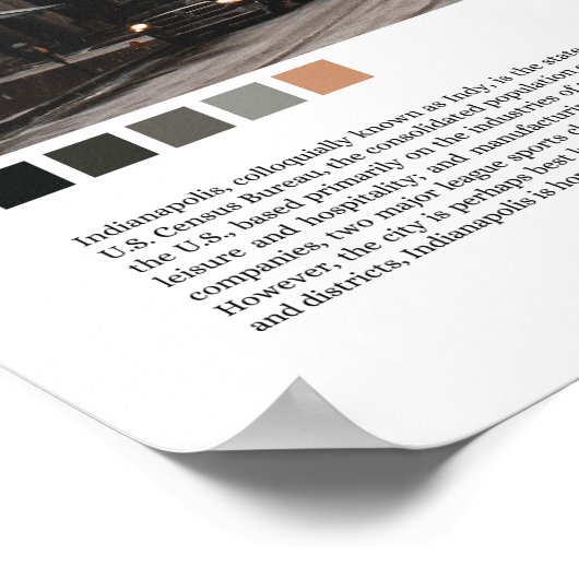 Indianapolis - Indiana ( Indy - Verenigde Staten ) Poster (Hoek)