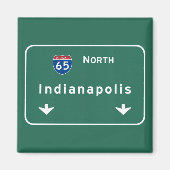 Indianapolis Indiana Interstate Highway: Magneet (Voorkant)