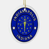 Indianapolis Indiana Keramisch Ornament (Rechts)