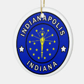 Indianapolis Indiana Keramisch Ornament (Links)