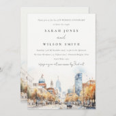 Indianapolis Indiana Landscape Wedding Anniversary Kaart (Voorkant / Achterkant)