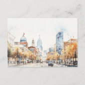 Indianapolis Indiana Landscape Wedding Reception Informatiekaartje (Achterkant)