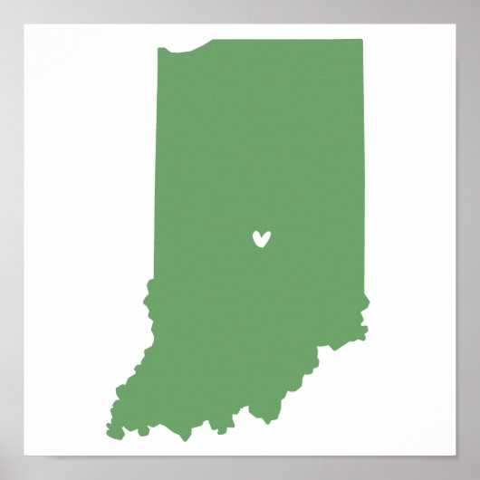 Indianapolis, Indiana Love Poster (Voorkant)