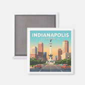  Indianapolis Indiana Magneet (Voorkant / Achterkant)