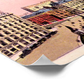 Indianapolis, Indiana Monument Circle Poster (Hoek)