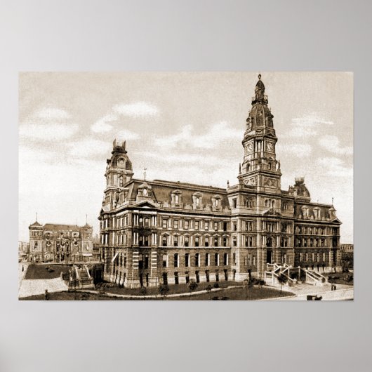 Indianapolis Indiana Old Marion County Courthouse Poster (Voorkant)