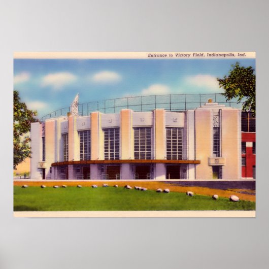 Indianapolis Indiana Old Victory Field Poster (Voorkant)