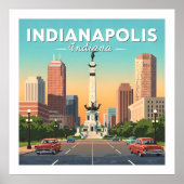  Indianapolis Indiana Poster (Voorkant)