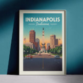  Indianapolis Indiana Poster