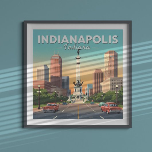  Indianapolis Indiana Poster