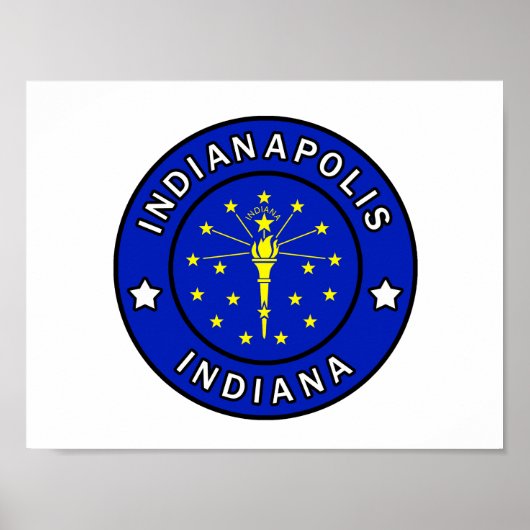 Indianapolis Indiana Poster (Voorkant)