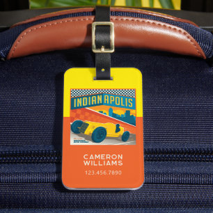 Indianapolis, Indiana Racer Bagagelabel