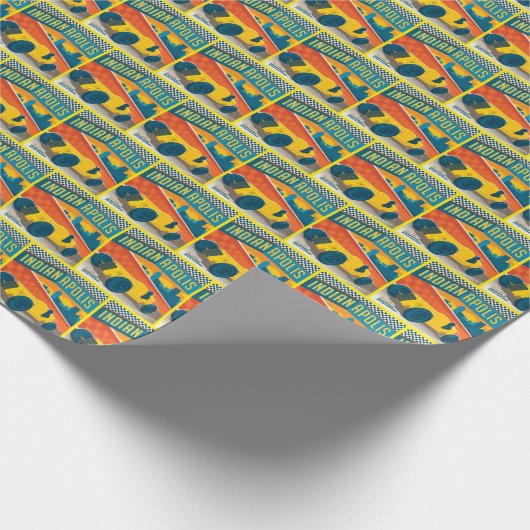 Indianapolis, Indiana |  Racer Cadeaupapier (Hoek)