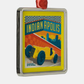 Indianapolis, Indiana |  Racer Metalen Ornament (Rechts)