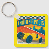Indianapolis, Indiana | Racer Sleutelhanger (Voorkant)