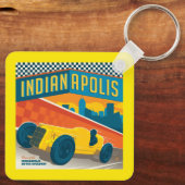 Indianapolis, Indiana |  Racer Sleutelhanger (Achterkant)