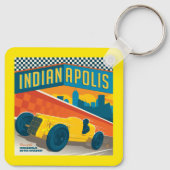Indianapolis, Indiana | Racer Sleutelhanger (Achterkant)