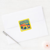 Indianapolis, Indiana |  Racer Vierkante Sticker (Envelop)