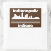 Indianapolis Indiana Rechthoekige Sticker (Tas)