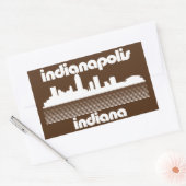 Indianapolis Indiana Rechthoekige Sticker (Envelop)