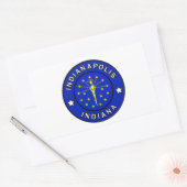 Indianapolis Indiana Rechthoekige Sticker (Envelop)
