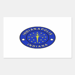 Indianapolis Indiana Rechthoekige Sticker