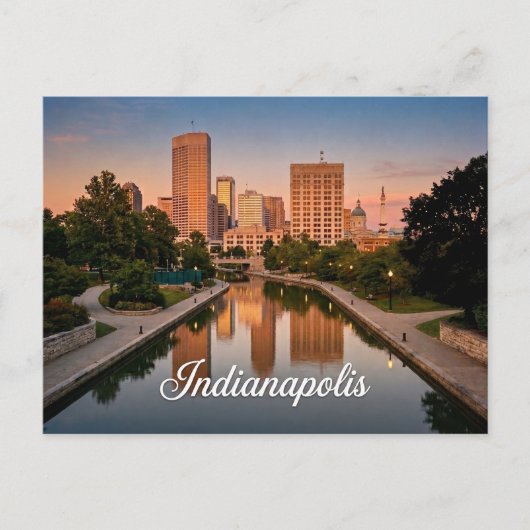 Indianapolis Indiana Reizen Briefkaart (Voorkant)