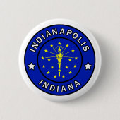 Indianapolis Indiana Ronde Button 5,7 Cm (Voorkant)