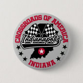 Indianapolis, Indiana Ronde Button 5,7 Cm (Voorkant)