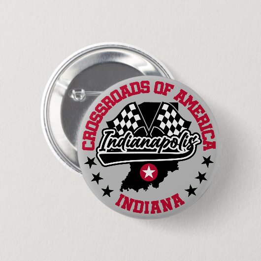 Indianapolis, Indiana Ronde Button 5,7 Cm (Voorkant /achterkant)